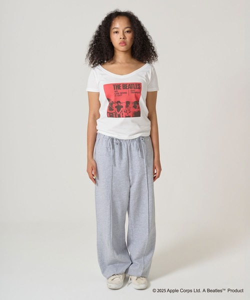 tシャツ THE BEATLES オフショルTシャツ TINA：JOJUN レディース THE BEATLES オフショルTシャツ TINA：JOJUN（Tシャツ