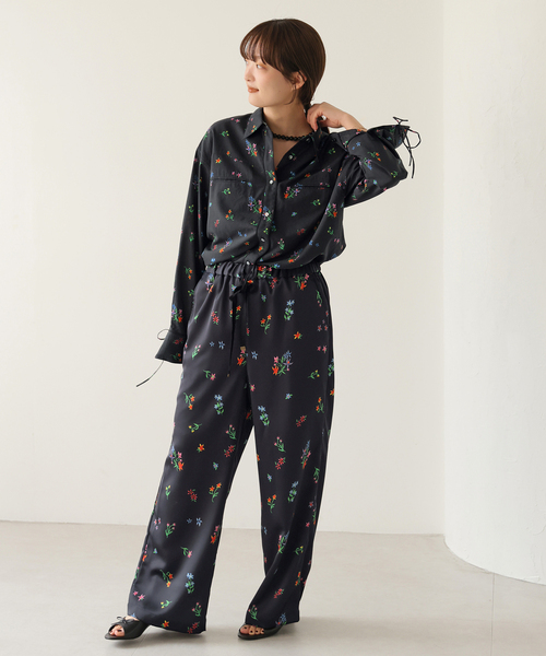 ブラウス シャツ 「追加」margaux/マルゴー flower western シャツ レディース SLOBE IENA｜《追加》margaux/マルゴー flower western シャツ