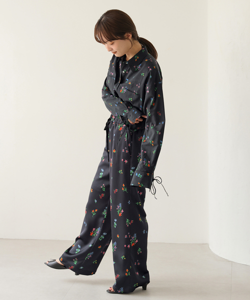 ブラウス シャツ 「追加」margaux/マルゴー flower western シャツ レディース SLOBE IENA｜《追加》margaux/マルゴー flower western シャツ