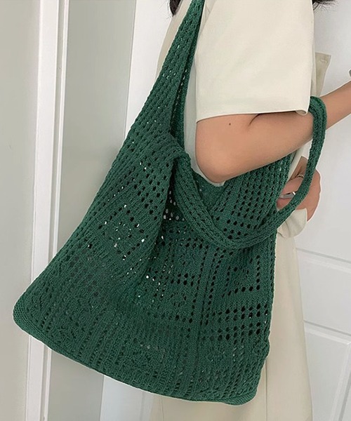 WESTSEA（ウエストシー） トートバッグ クロシェトートバッグ A4サイズ