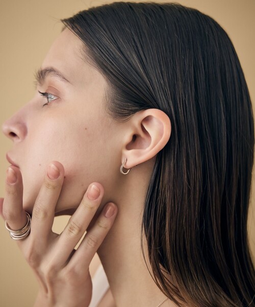 ete bijoux（エテ ビジュー） ピアス 「トーン」 K18RBG ダイヤモンド