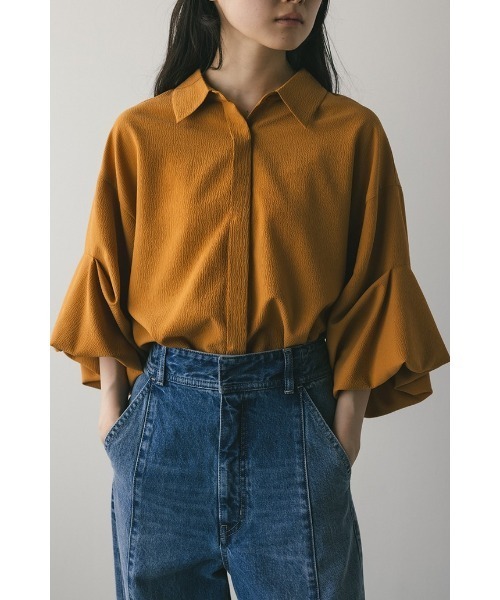 ブラウス シャツ タックスリーブシャツ レディース BAB ブラウス シャツ タックスリーブコンパクトシャツブラウス