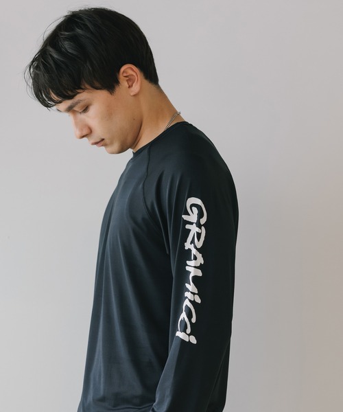GRAMICCI（グラミチ） tシャツ UPF- Shield Long Sleeve Top 袖ロゴ