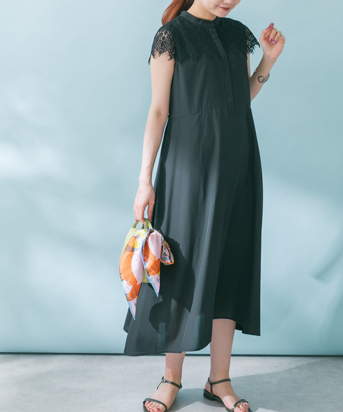 URBAN RESEARCH ROSSO 半袖 ワンピース モカ URBAN RESEARCH ROSSO WOMEN」 半袖ワンピース FREE モカ