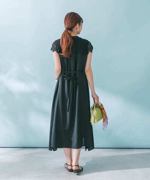 URBAN RESEARCH ROSSO 半袖 ワンピース モカ URBAN RESEARCH ROSSO WOMEN」 半袖ワンピース FREE モカ