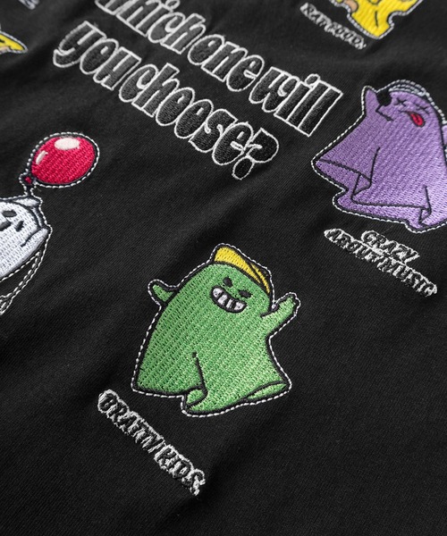 tシャツ 「82」カラフルゴースト 刺繍Tシャツ/メンズ/レディース