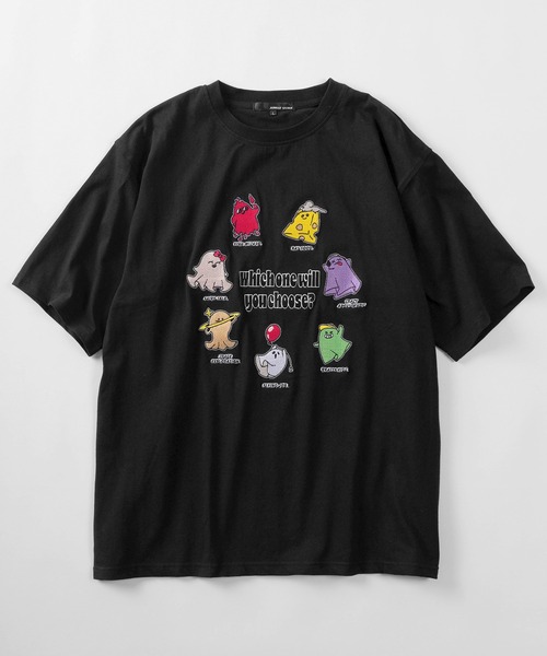 tシャツ 「82」カラフルゴースト 刺繍Tシャツ/メンズ/レディース