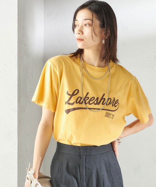 tシャツ 「SHIPS別注」Odub:「手洗い可能」プリント TEE レディース