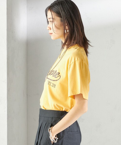 tシャツ 「SHIPS別注」Odub:「手洗い可能」プリント TEE レディース Odub tシャツ 「SHIPS別注」Odub:「手洗い可能」プリント TEE
