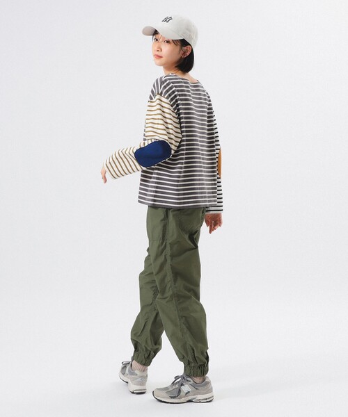 ビームスボーイ　長袖トップス　F エルボーパッチ　レディース BEAMS BOY tシャツ エルボー パッチ バスク ロングスリーブ