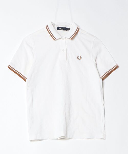 「FRED PERRY」 半袖ポロシャツ 4 ホワイト レディース