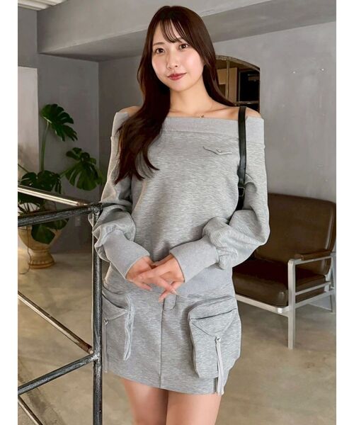 dazzlin（ダズリン） スカート スウェットポケットミニスカート