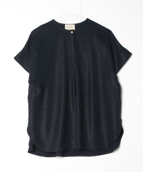 「UNITED ARROWS」 半袖ブラウス FREE ネイビー レディース