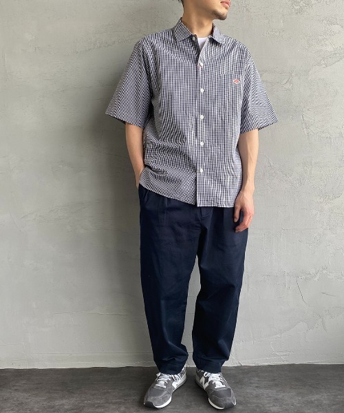 Danton 「DANTON」 半袖シャツ 40 ネイビー レディース
