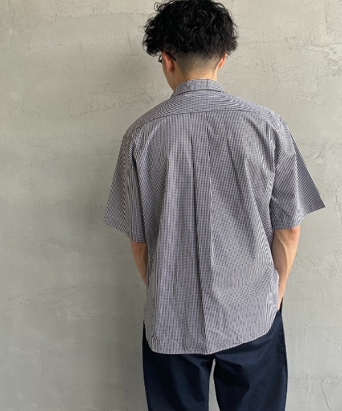 「DANTON」 半袖シャツ 42 グレー レディース DANTON ダントン ワークシャツ 半袖シャツ レディース グレー未