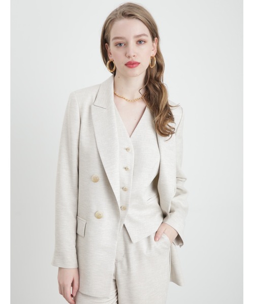 PINKY&DIANNE ダブルジャケット 38 ベージュ PINKY&DIANNE 「PINKY&DIANNE」 テーラードジャケット 38