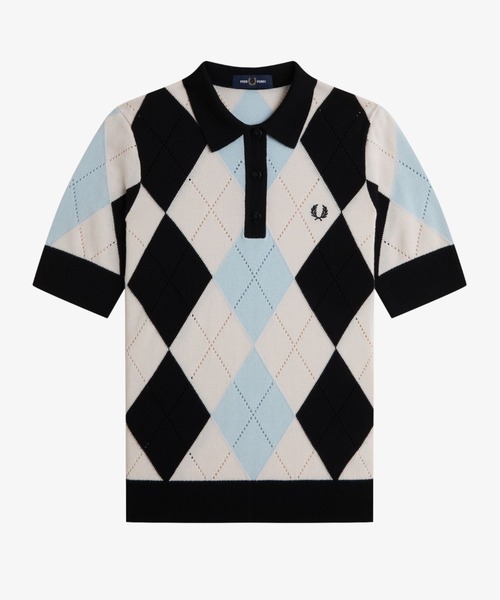 FRED PERRY（フレッドペリー） ポロシャツ ポロ Argyle Pointelle