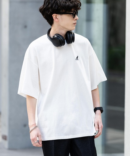 「KANGOL」 半袖Tシャツ M ネイビー メンズ