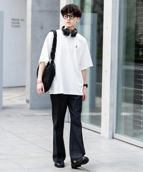 「KANGOL」 半袖Tシャツ M ネイビー メンズ