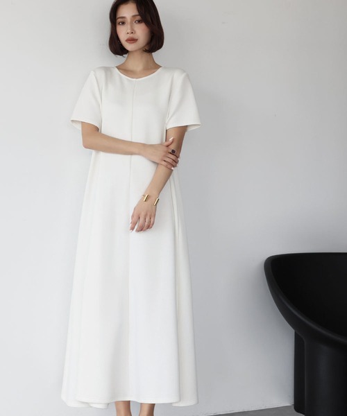 ELFRANK 半袖ワンピース FREE オフホワイト レディース : ZOZOTOWN