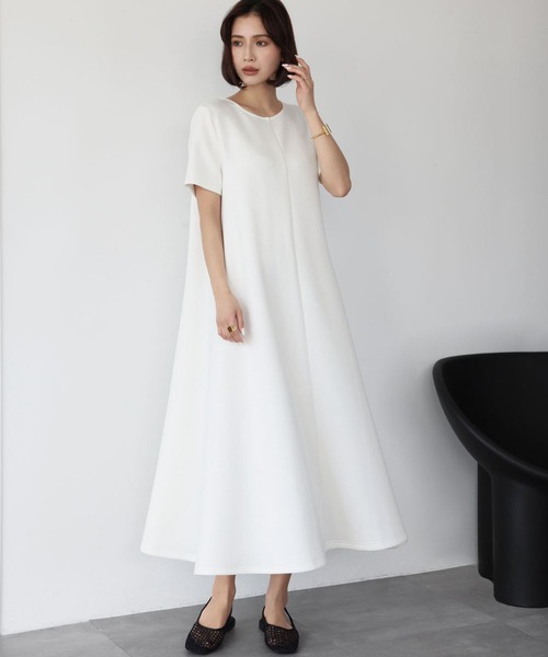 ELFRANK 半袖ワンピース FREE オフホワイト レディース : ZOZOTOWN