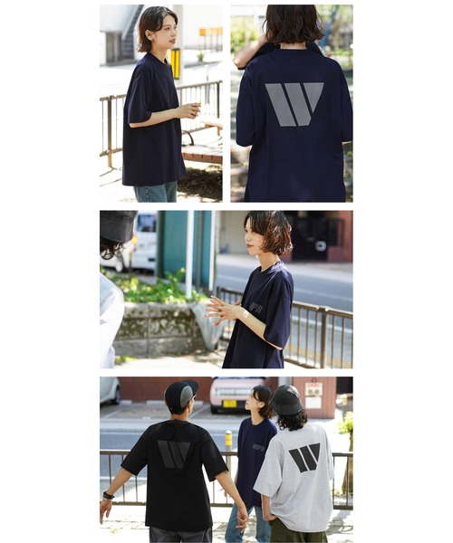 WAIPER.inc tシャツ WP1135 リフレクタープリント トレーニングTシャツ