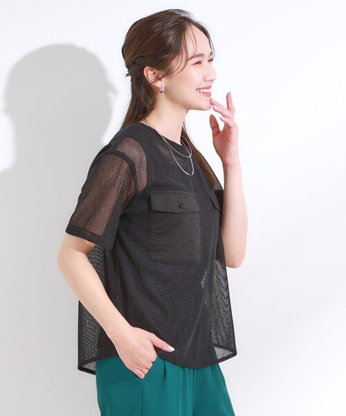 DRESKIP（ドレスキップ） tシャツ 半袖 「S-LL」メッシュ素材で大人