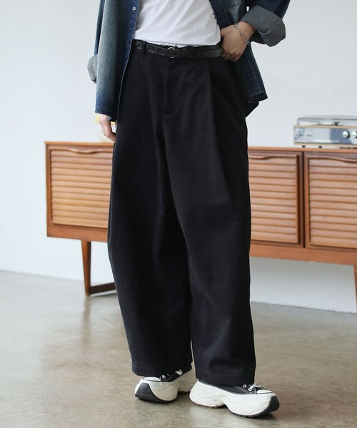 ROCHEM（ローシェン） ワイドパンツ パンツ タックボリュームワイド
