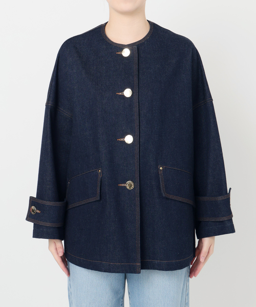 IENA別注MACKINTOSH  HUMBIE IENA ノーカラーコート コート MACKINTOSH/マッキントッシュ