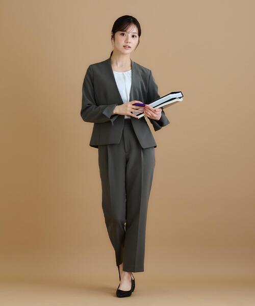 index（インデックス） ジャケット ノーカラージャケット ストレッチ