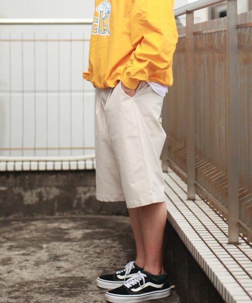 「WESTSEA」 「Contribe」ハーフパンツ M アイボリー メンズ_画像4