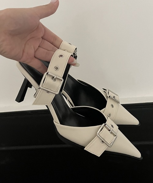 「HALEY PESCA」 ミュール 40 シルバー レディース_画像6