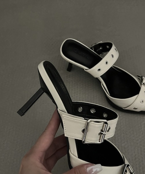 「HALEY PESCA」 ミュール 40 シルバー レディース_画像7