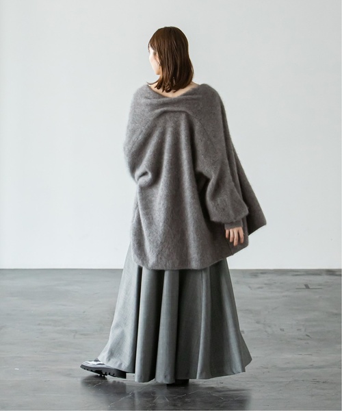 「NOBLE」 ニットカーディガン - ブラウン レディース NOBLE（ノーブル） ニットカーディガン - ブラウン レディース