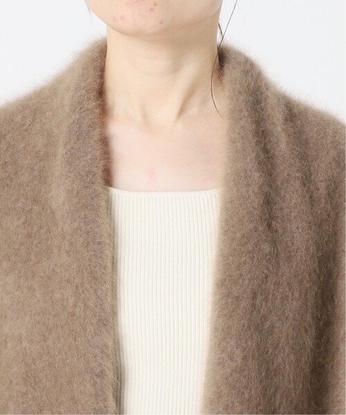 「NOBLE」 ニットカーディガン - ブラウン レディース NOBLE（ノーブル） ニットカーディガン - ブラウン レディース