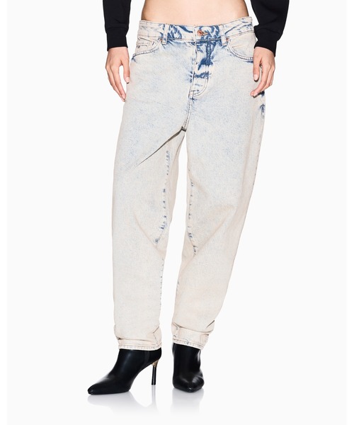 ARMANI EXCHANGE USED加工 インディゴストレートデニムパンツ/32 ARMANI EXCHANGE USED加工 インディゴストレートデニムパンツ/32