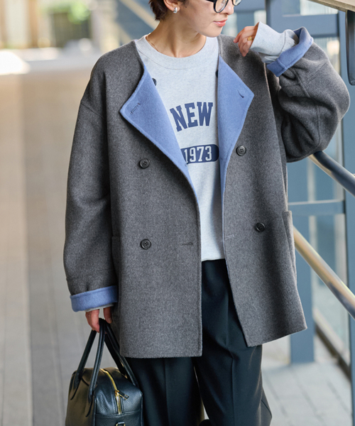 JOURNAL STANDARD relume ノーカラーコート コート 「 / 新色