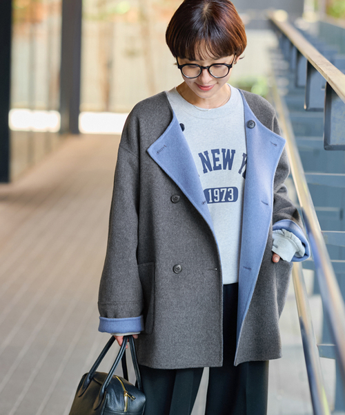 JOURNAL STANDARD relume ノーカラーコート コート 「 / 新色