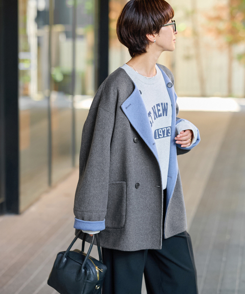 JOURNAL STANDARD relume ノーカラーコート コート 「 / 新色