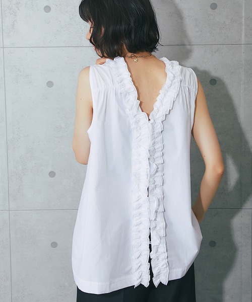 「SMILE ORCHID」 ノースリーブブラウス M ブラック レディース_画像9