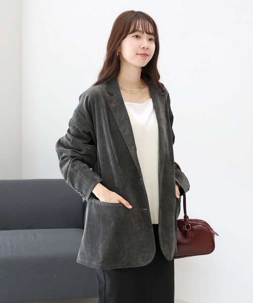 Aletta vita ジャケット テーラードジャケット コーデュロイテーラード
