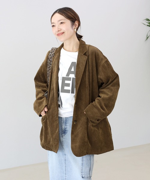 Aletta vita ジャケット テーラードジャケット コーデュロイテーラード