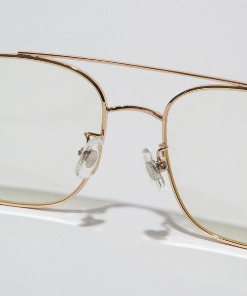 AIM（エイム） 伊達メガネ メガネ 眼鏡 「AIM」ダブルブリッジメタル