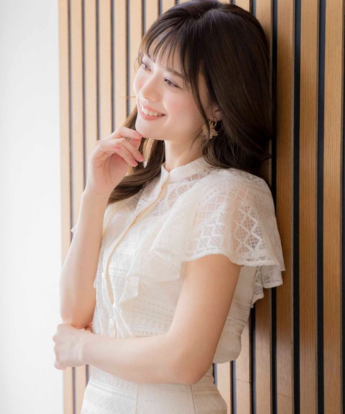「NOELA」 ノースリーブブラウス フリー ブルー レディース_画像3