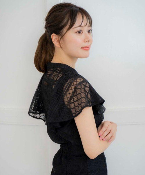 「NOELA」 ノースリーブブラウス フリー ブルー レディース_画像5