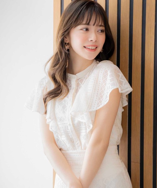 「NOELA」 ノースリーブブラウス フリー ブルー レディース_画像9