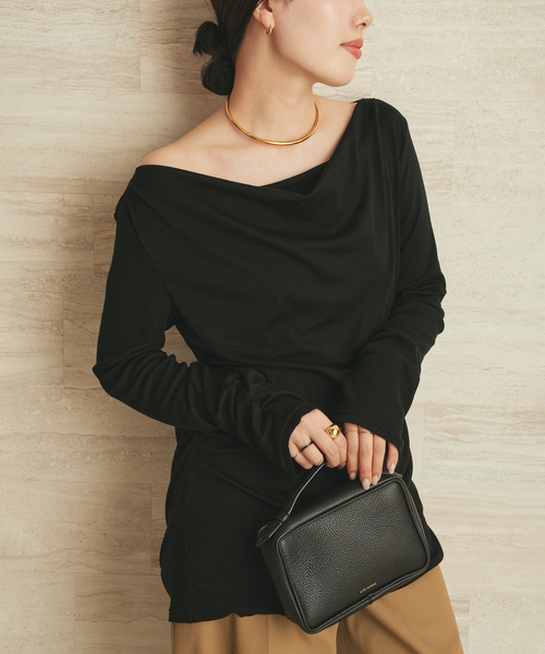 plage（プラージュ） tシャツ Wool drape longTシャツ レディース