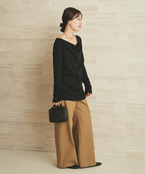 plage（プラージュ） tシャツ Wool drape longTシャツ レディース