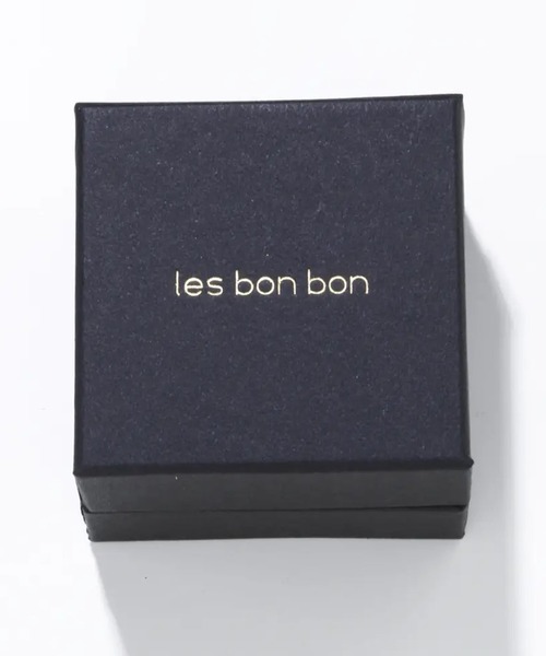ピアス 「les bon bon」embrace moonstone pierce pair/エンブレイス ムーンストーン ピアス BOB799の画像