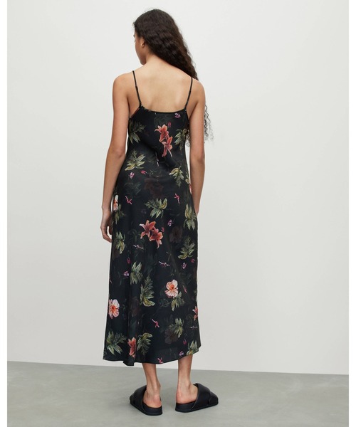 「ALLSAINTS」 キャミソールワンピース 4 ブラック レディース_画像6